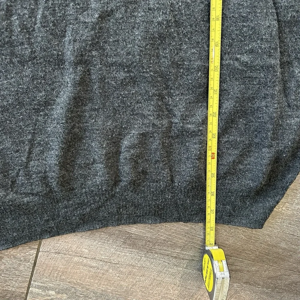 Nike Golf Sweater Large Gray Tour Performance Wool Blend Carolina Panthers